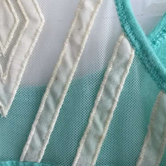 American Eagle Mint Green Lace Back Tank - Picture 6 of 6